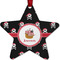 Pirate Metal Star Ornament - Front