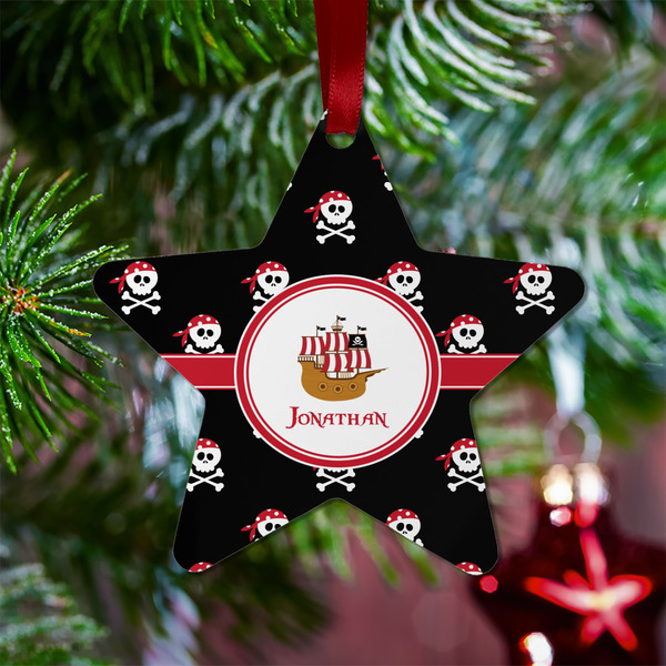 Pirate Metal Star Ornament - Lifestyle