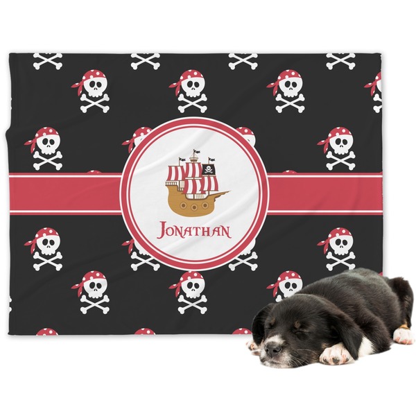 Custom Pirate Dog Blanket - Regular (Personalized)