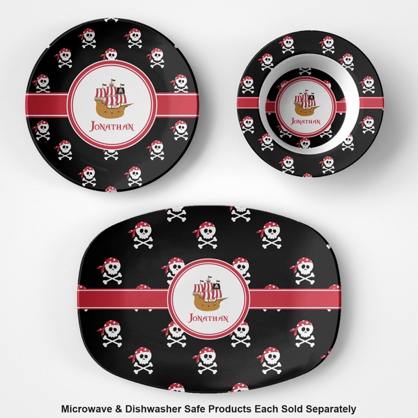 Pirate Microwave & Dishwasher Safe CP Plastic Dishware - Group