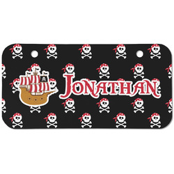 Pirate Mini/Bicycle License Plate (2 Holes) (Personalized)
