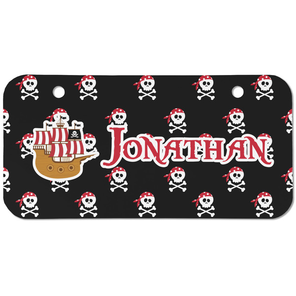 Custom Pirate Mini/Bicycle License Plate (2 Holes) (Personalized)