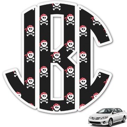 Pirate Monogram Car Decal (Personalized)