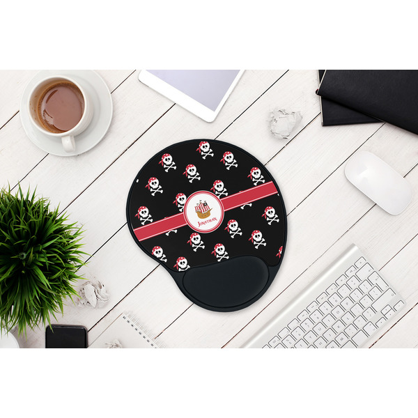 Pirate Mouse Pad with Wrist Rest - LIFESYTLE 1