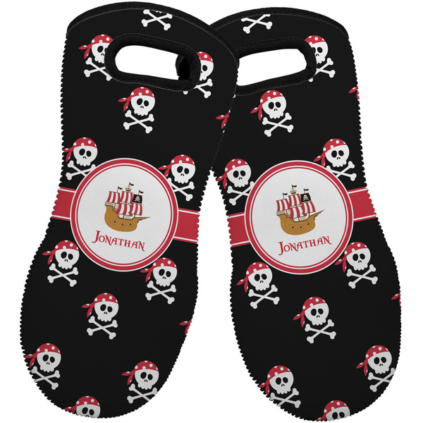 Pirate Neoprene Oven Mitt -Set of 2 - Front