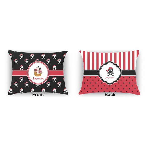 Pirate  Outdoor Rectangular Throw Pillow (Front and Back)
