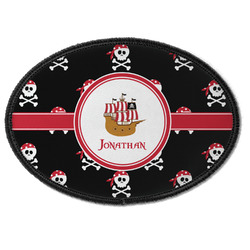 Pirate Iron On Oval Patch w/ Name or Text