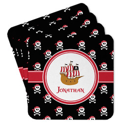 Pirate Paper Coasters w/ Name or Text