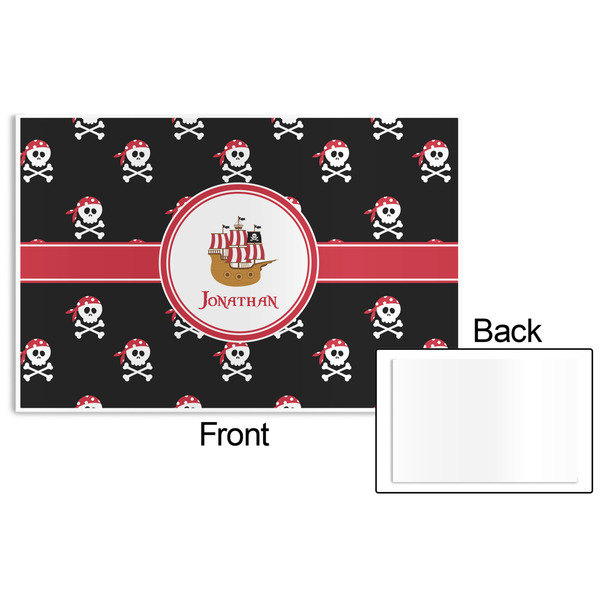 Pirate Disposable Paper Placemat - Front & Back