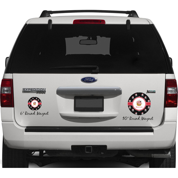 Pirate Personalized Car Magnets on Ford Explorer