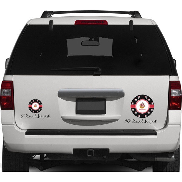 Pirate Personalized Car Magnets on Ford Explorer