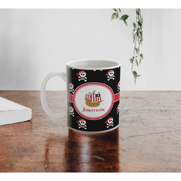 Pirate Personalized Coffee Mug - Lifestyle