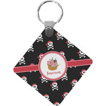 Pirate Diamond Plastic Keychain w/ Name or Text