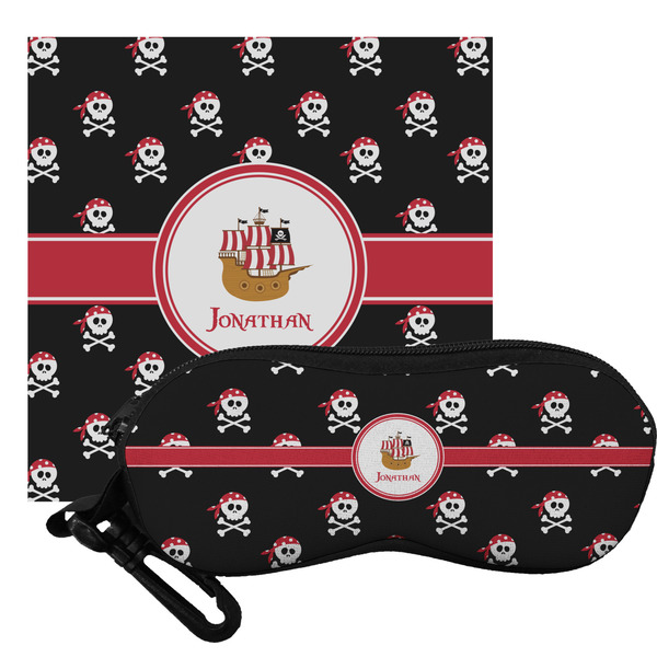 Custom Pirate Eyeglass Case & Cloth (Personalized)