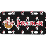 Pirate Mini / Bicycle License Plate (4 Holes) (Personalized)