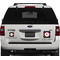 Pirate Personalized Square Car Magnets on Ford Explorer