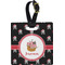 Pirate Plastic Luggage Tag - Square w/ Name or Text