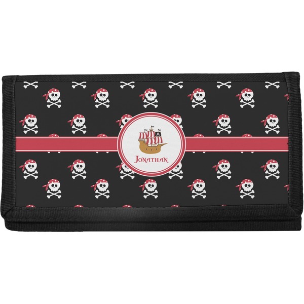 Custom Pirate Canvas Checkbook Cover (Personalized)
