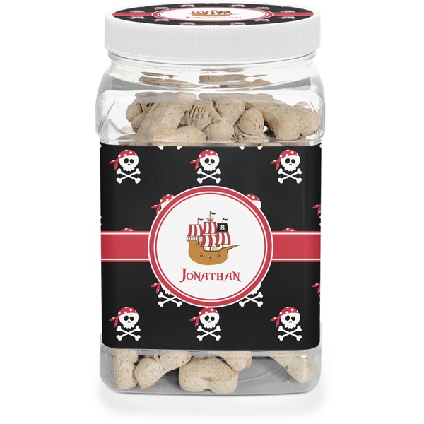 Custom Pirate Dog Treat Jar (Personalized)