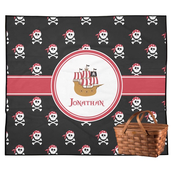 Custom Pirate Outdoor Picnic Blanket (Personalized)