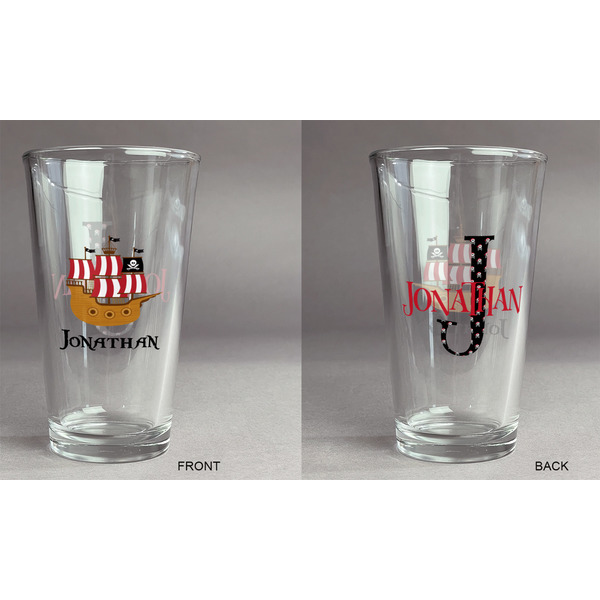 Pirate Pint Glass - Two Content - Approval