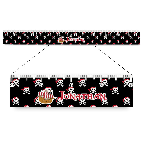Custom Pirate Plastic Ruler - 12" (Personalized)