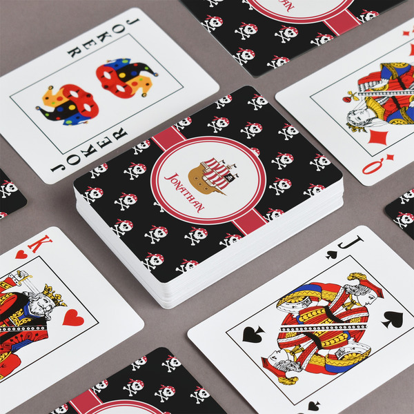 Pirate Playing Cards - Front & Back View