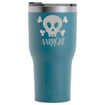 Pirate RTIC Tumbler - Dark Teal - Laser Engraved - Single-Sided (Personalized)