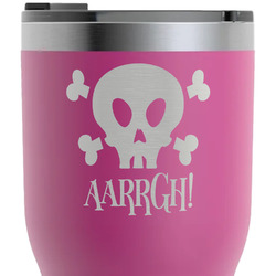 Pirate RTIC Tumbler - Magenta - Laser Engraved - Double-Sided (Personalized)