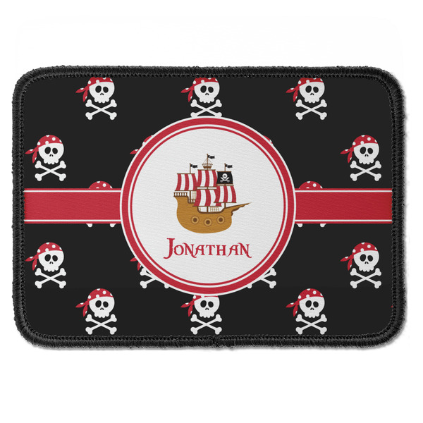 Custom Pirate Iron On Rectangle Patch w/ Name or Text