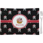Pirate Rectangular Glass Appetizer / Dessert Plate - Single or Set (Personalized)