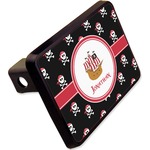Pirate Rectangular Trailer Hitch Cover - 2" (Personalized)