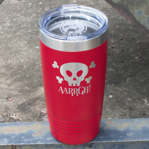 Pirate Red Polar Camel Tumbler - 20oz - Angled