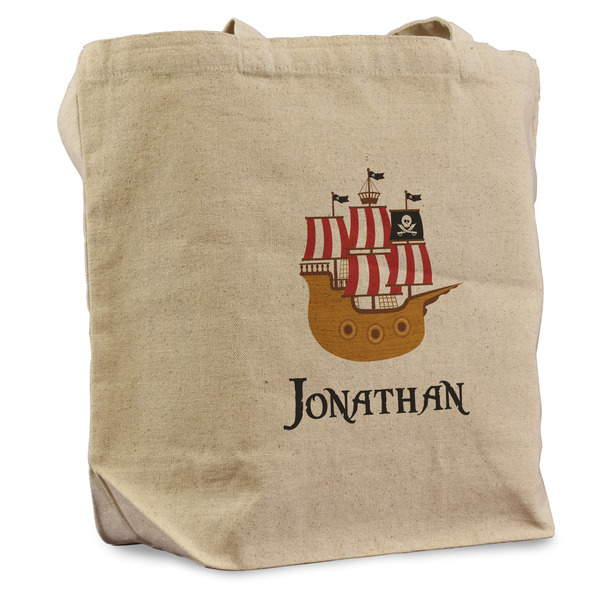 Custom Pirate Reusable Cotton Grocery Bag - Single (Personalized)