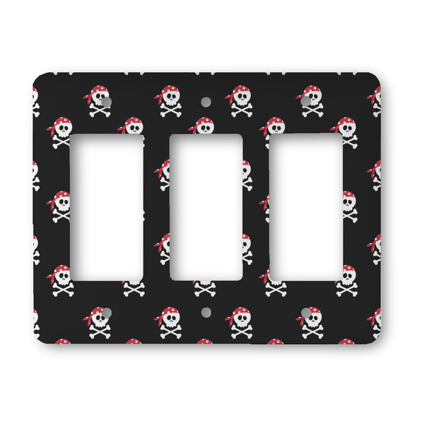 Custom Pirate Rocker Style Light Switch Cover - Three Switch