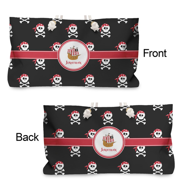 Pirate Large Rope Tote - From & Back View