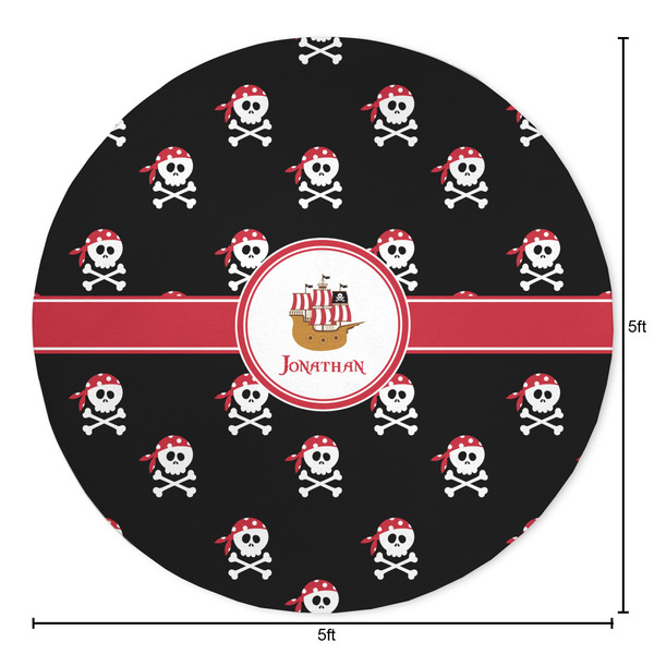 Pirate Round Area Rug - Size