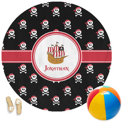 Pirate Round Beach Towel (Personalized)