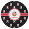 Pirate Round Rubber Backed Coaster (Personalized)