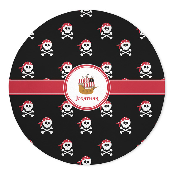 Custom Pirate 5' Round Indoor Area Rug (Personalized)