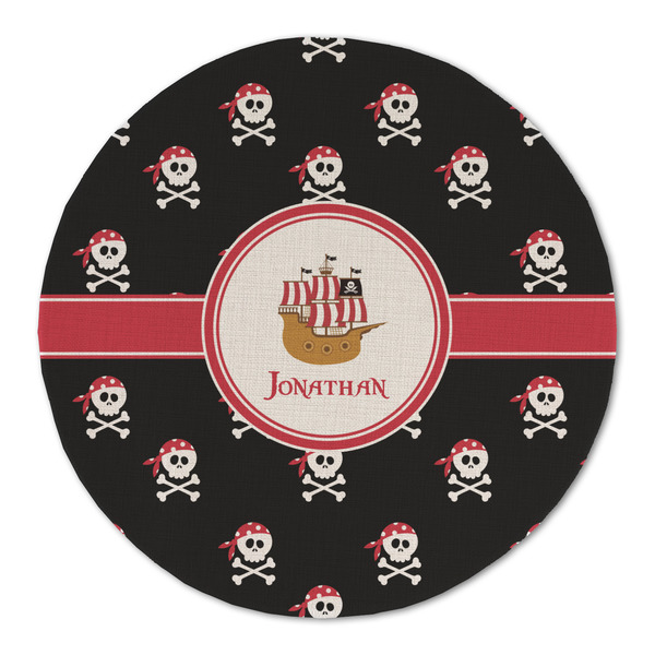 Pirate Round Linen Placemats - FRONT (Double Sided)