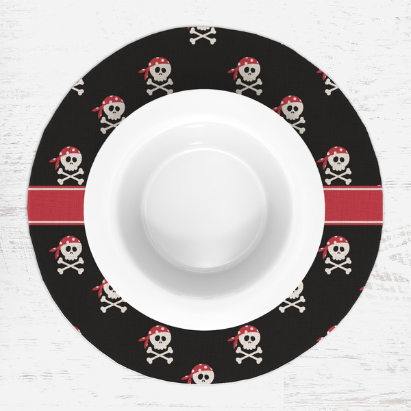 Pirate Round Linen Placemats - LIFESTYLE (single)