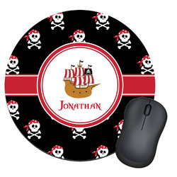 Pirate Round Mouse Pad (Personalized)