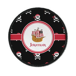 Pirate Iron On Round Patch w/ Name or Text