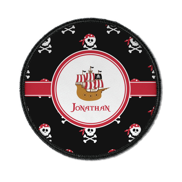 Custom Pirate Iron On Round Patch w/ Name or Text