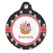 Pirate Round Pet ID Tag - Large - Front
