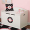 Pirate Round Wall Decal on Toy Chest