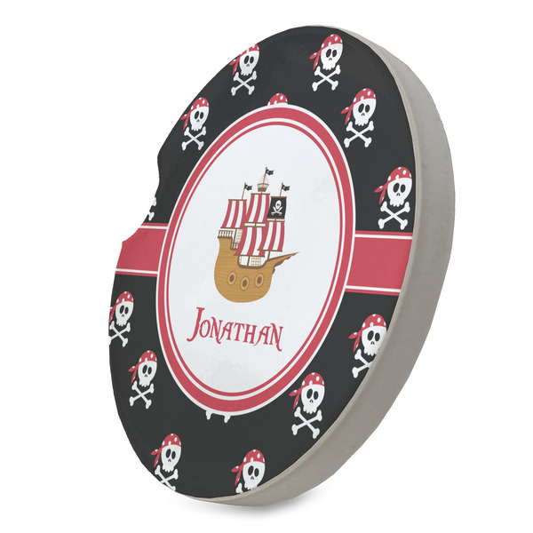 Pirate Sandstone Car Coaster - STANDING ANGLE