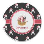 Pirate Sandstone Car Coaster - Single (Personalized)