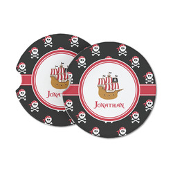 Pirate Sandstone Car Coasters (Personalized)